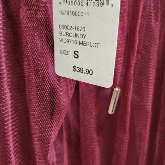 NWT Windsor Formal Double Slit Burgundy dress (Small) - Picture 6 of 6